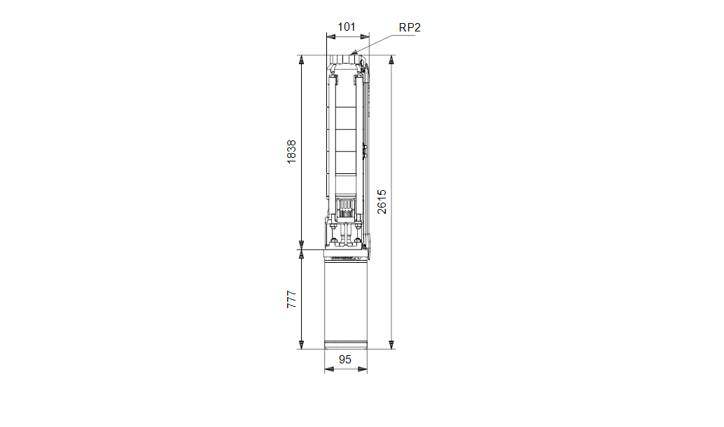 Grundfos SP 9-32 Rp2 4"3X380-415/50 7.5kW