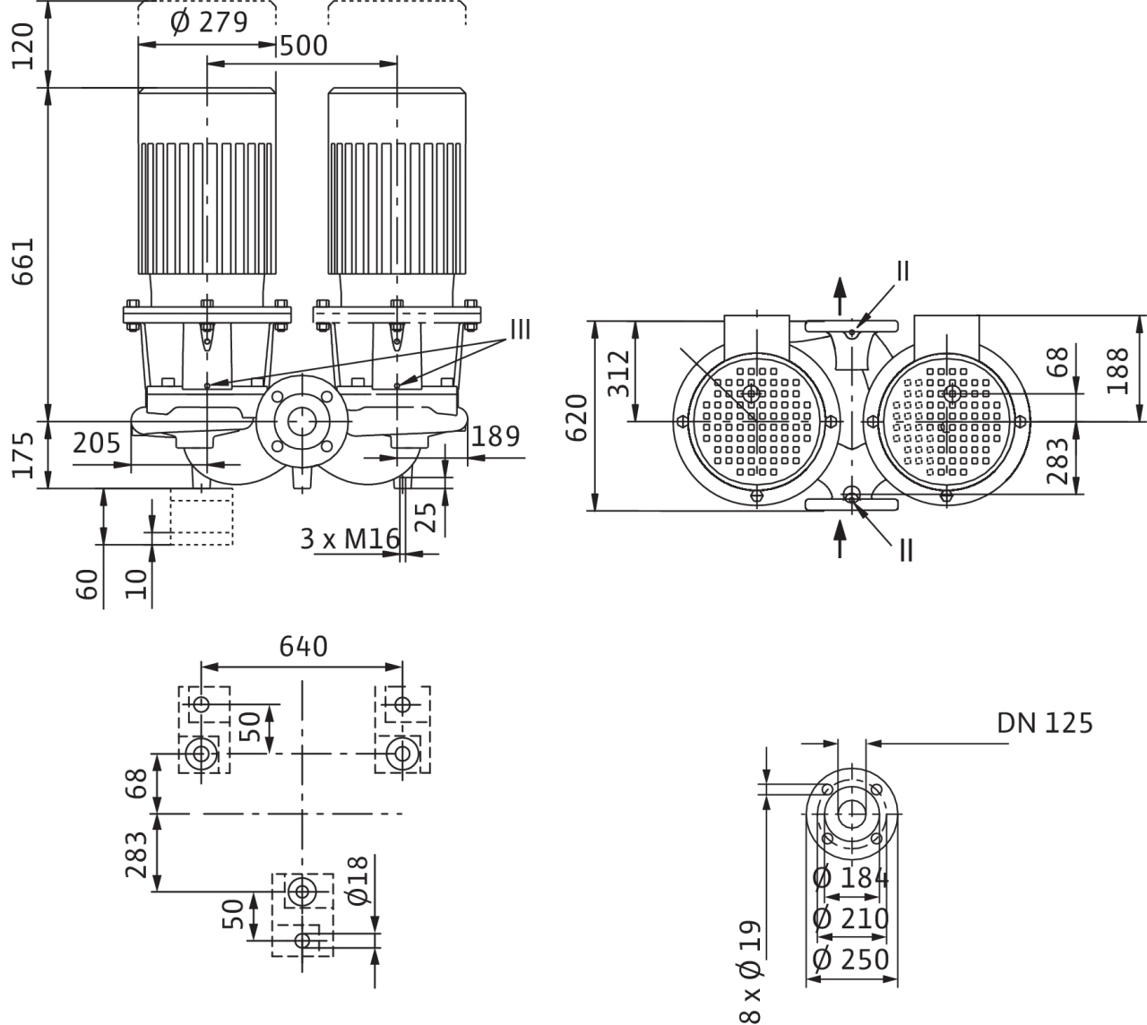 Насос Wilo DL 125/220-7,5/4