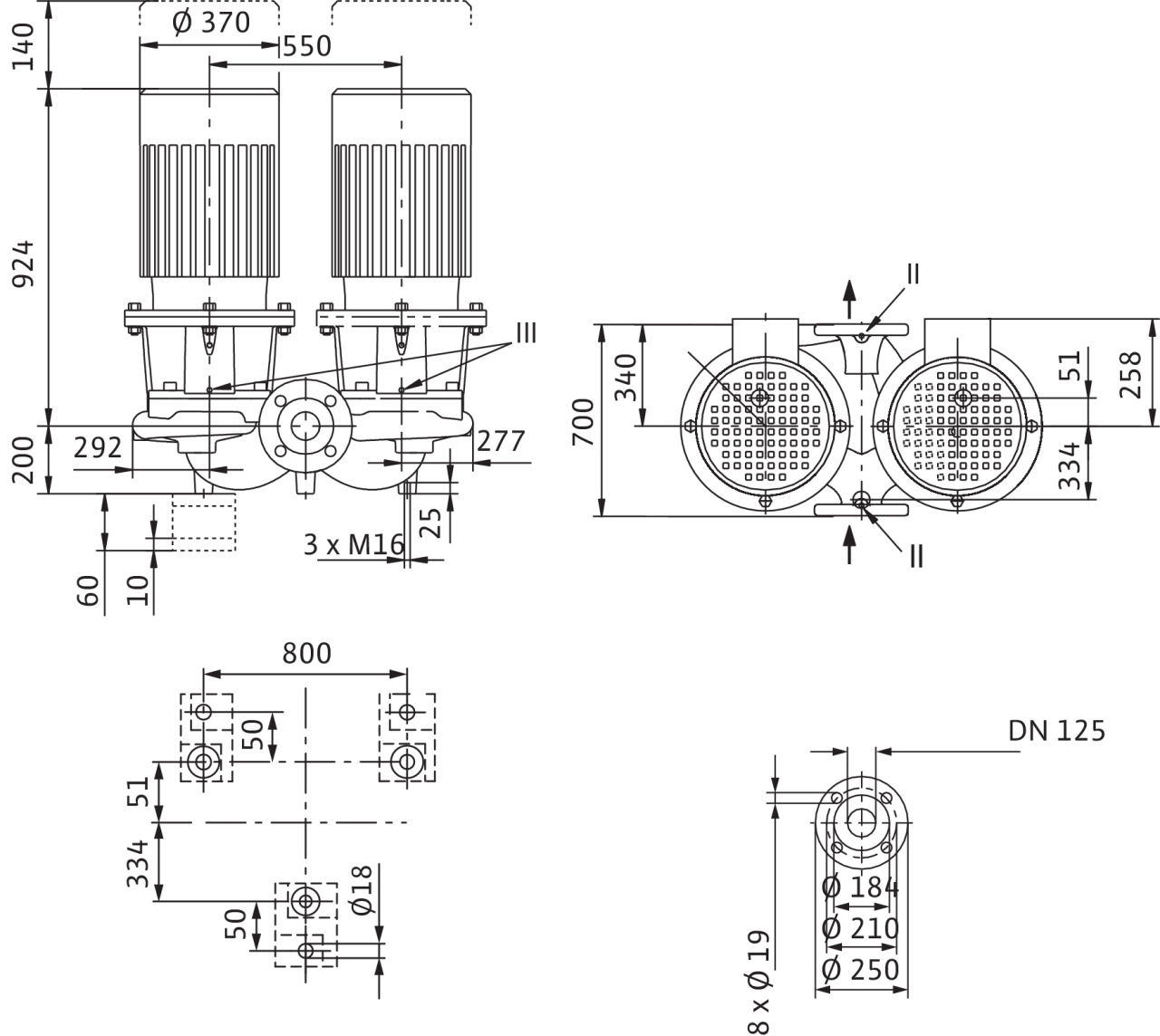 Насос Wilo DL 125/320-22/4