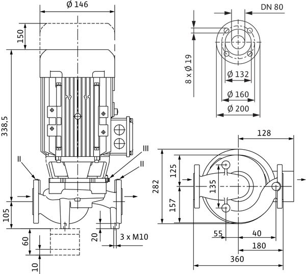 Насос Wilo IPL 80/125-0,75/4