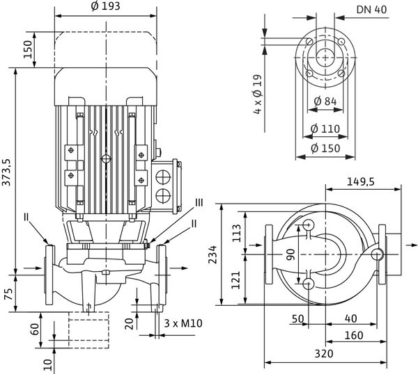 Насос Wilo IPL 40/130-2,2/2