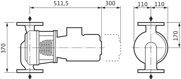 Насос Wilo IPH-W 65/125-1,1/4