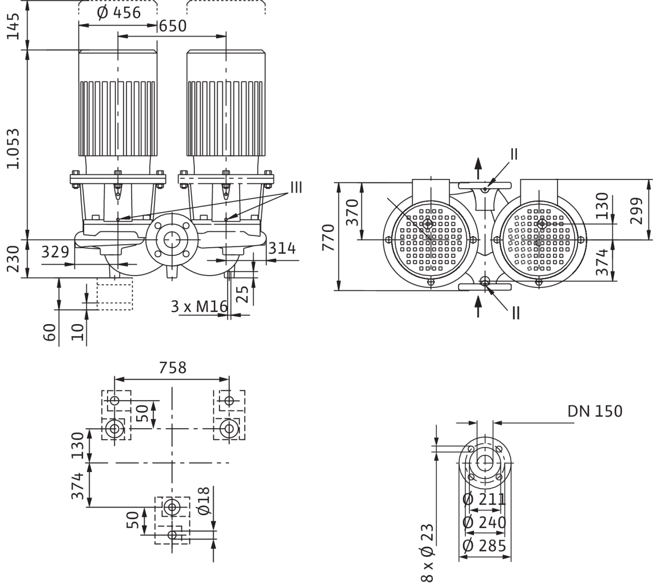 Насос Wilo DL 150/325-37/4