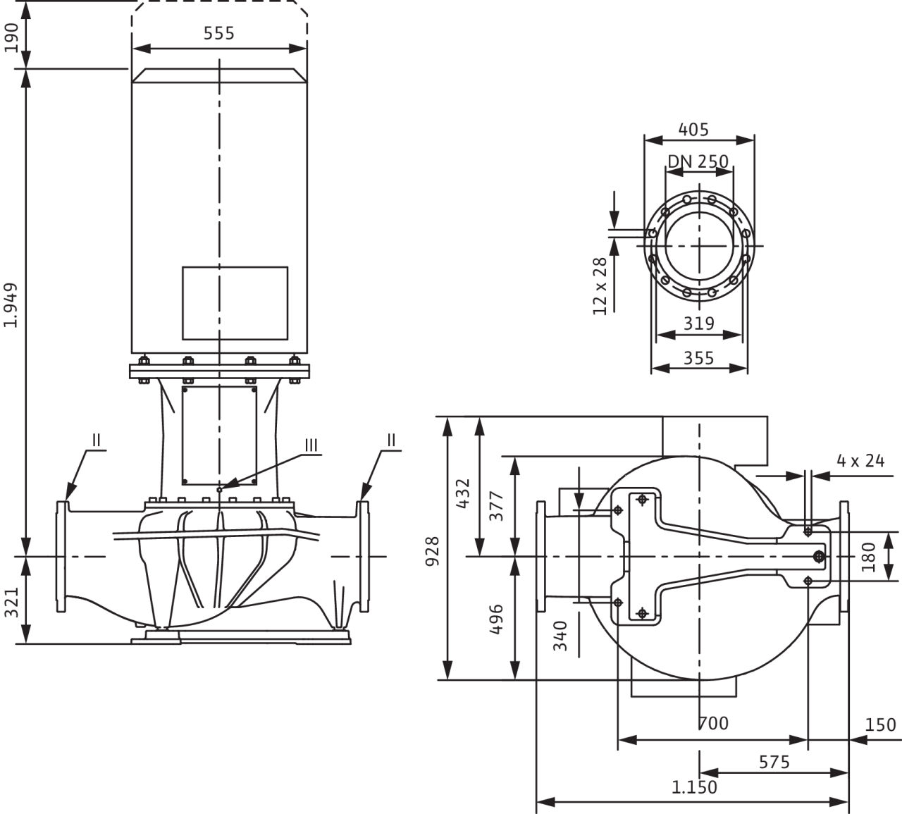 Насос Wilo IL 250/375-75/4 