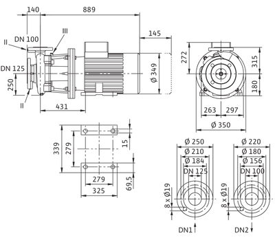 Насос Wilo BL 100/315-22/4