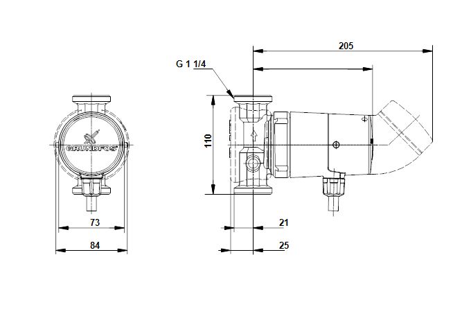 Grundfos COMFORT UP 20-14 BXU 110