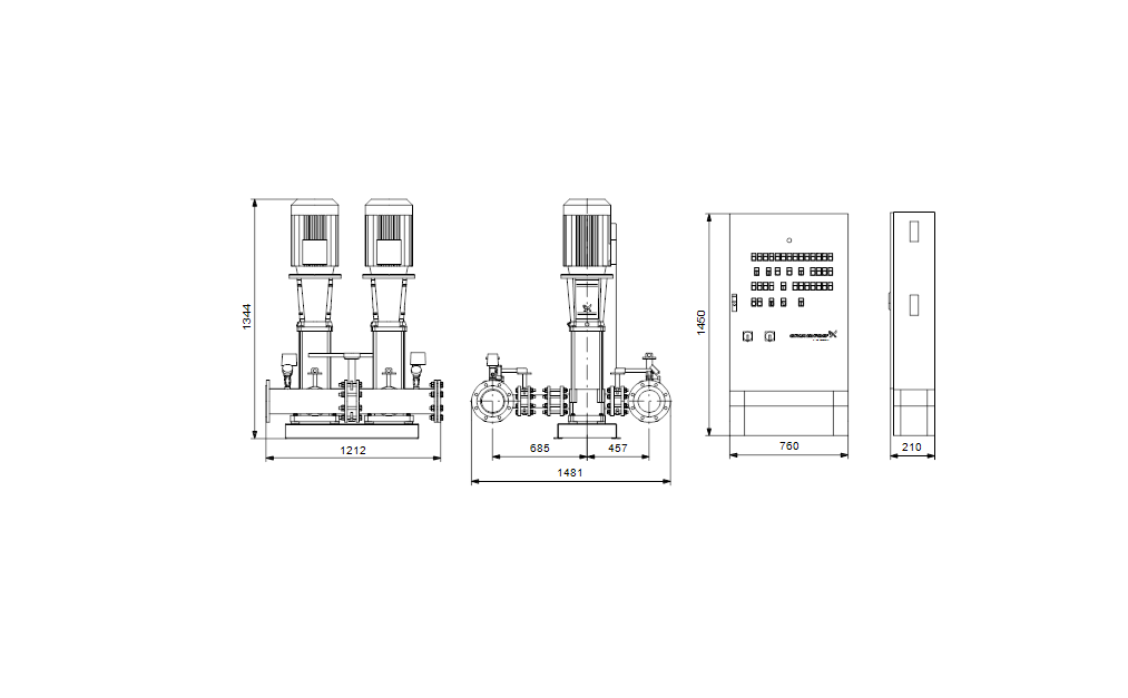 Grundfos  Hydro MX 2 CR90-2-2 D001