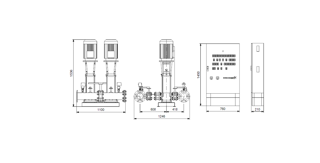 Grundfos  Hydro MX 2 CR32-6-2 S001