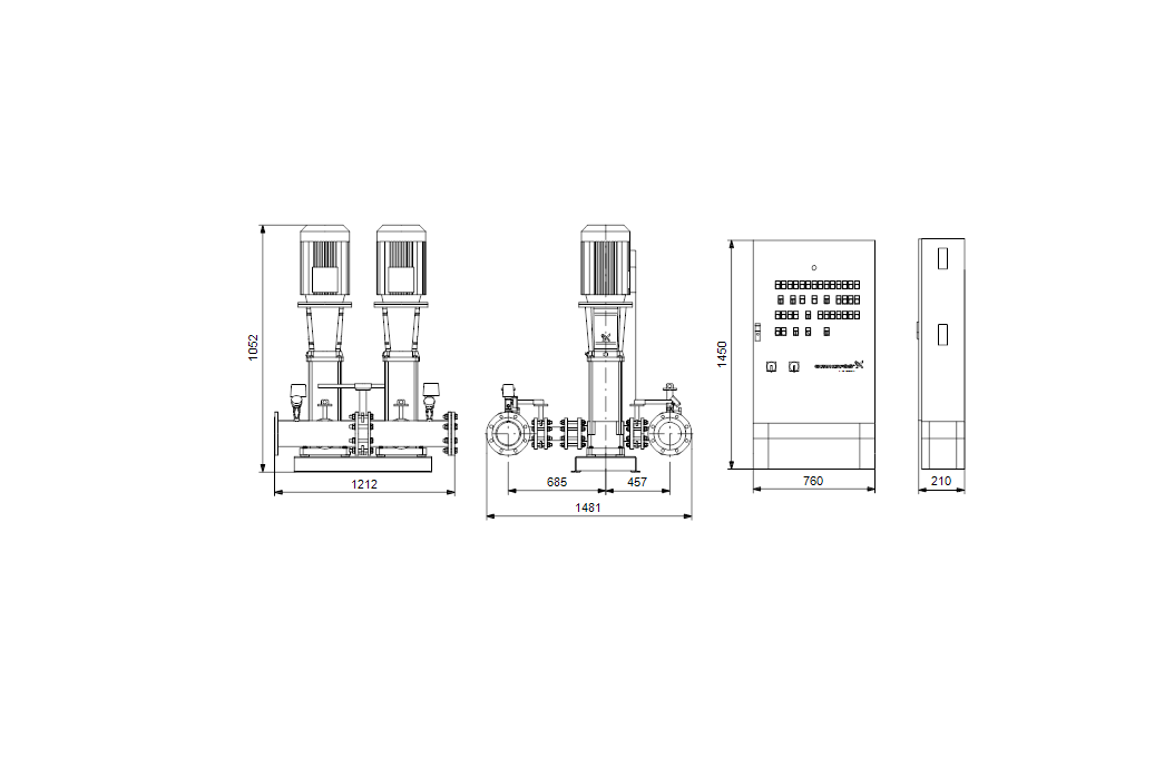 Grundfos  Hydro MX 2 CR64-1 S001