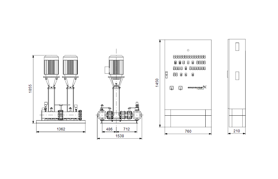 Grundfos  Hydro MX 2 CR150-3-2 S001