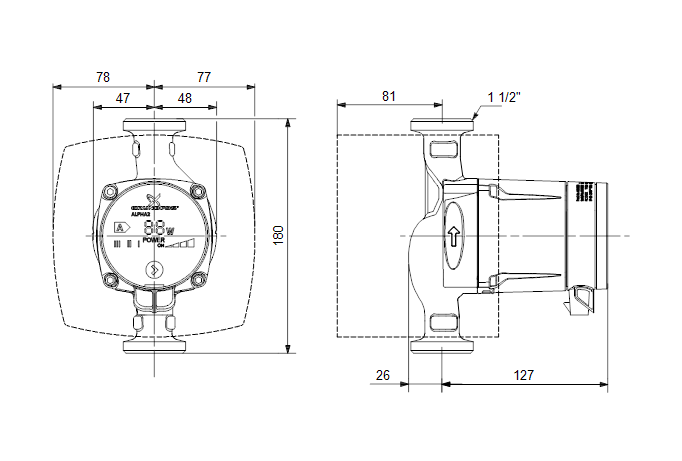 Grundfos ALPHA2 L 25-60