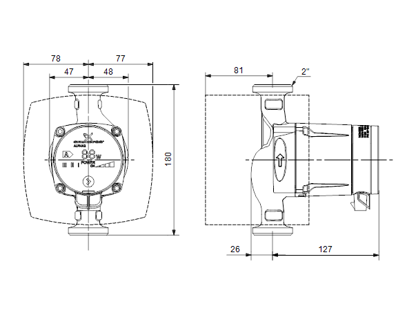 Grundfos ALPHA2 L 32-40