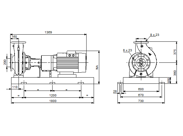 Grundfos  NK 150-315/338 A2-F-A-E-BAQE 1450 об/мин (снят с производства)