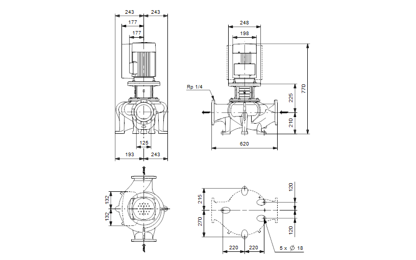 Grundfos TPE 125-70/4