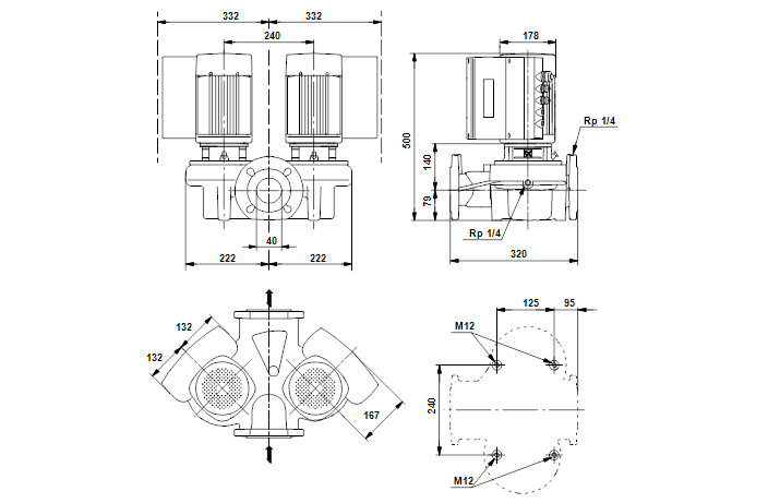 Grundfos TPED 40-190/2-S A-F-A-BUBE