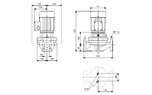 Grundfos TP 65-30/4 B A-F-Z-BUBE