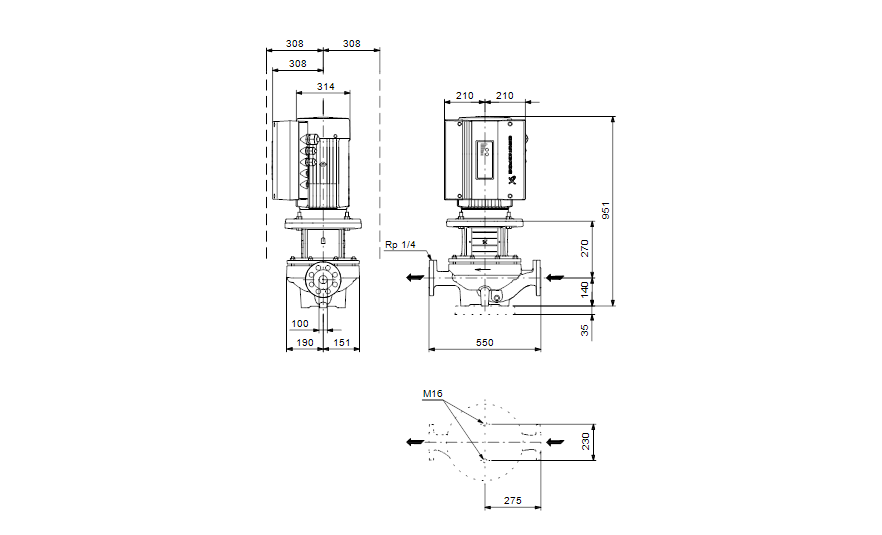 Grundfos TPE 100-390/2 A-F-A-GQQE 3x400 В, 2900 об/мин