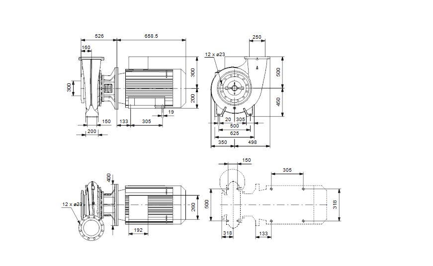 Grundfos NB 250-400/313