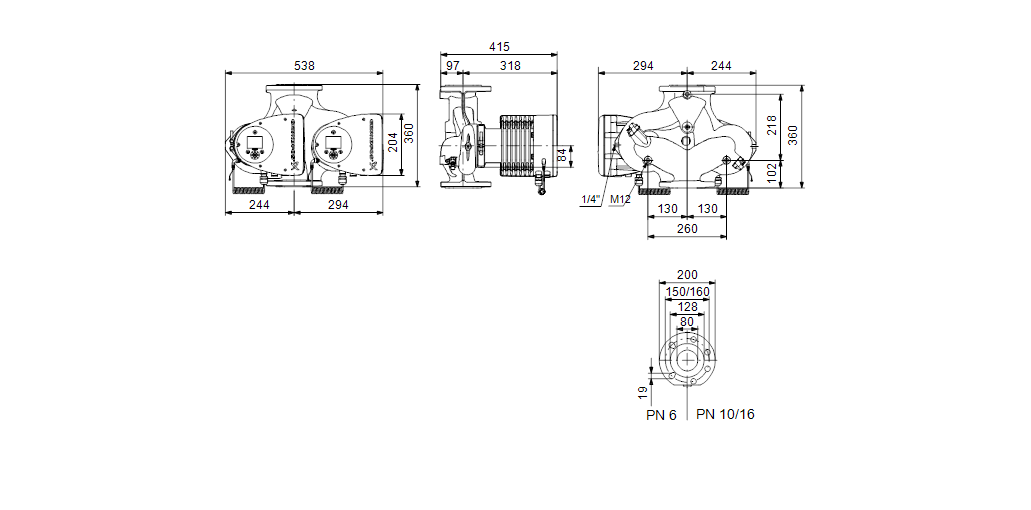 Grundfos MAGNA3 D 80-120 F 360 1x230V PN10