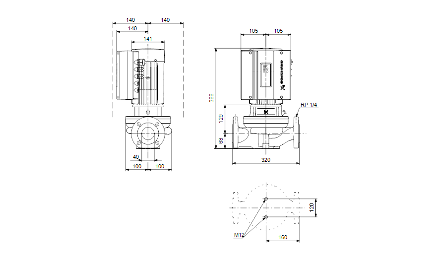 Grundfos TPE 40-90/4