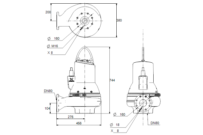 Grundfos SLV.80.80.40.EX.2.51D