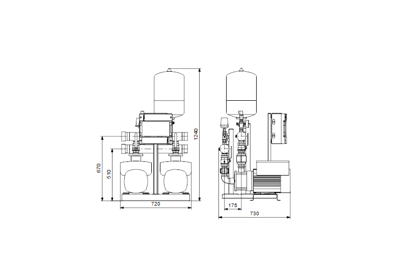 Grundfos HYDRO MULTI-E 2 CME 15-2