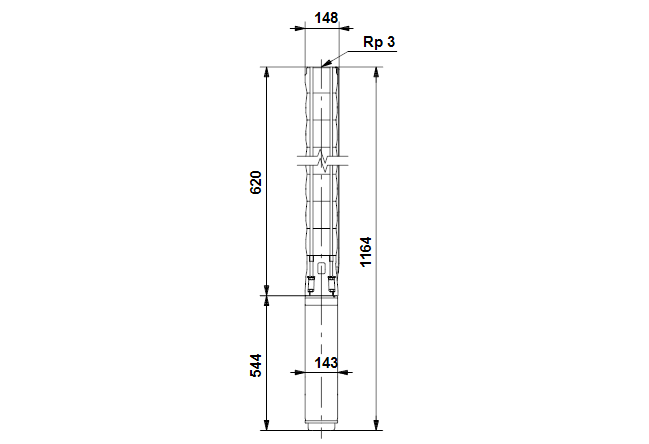 Grundfos SP 46-3 Rp3 6"3X380-415/50 SD 5.5kW