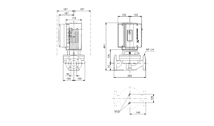 Grundfos TPE 50-120/2