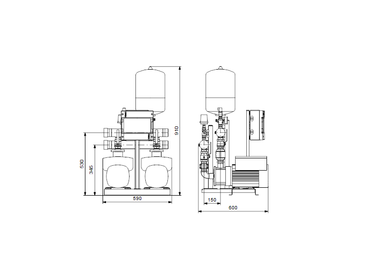 Grundfos HYDRO MULTI-E 2 CME 3-5