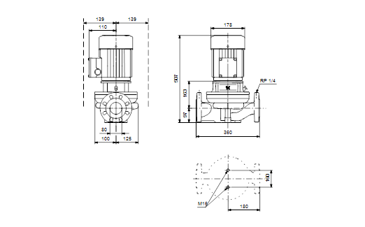 Grundfos TP 80-120/2 B A-F-Z-BUBE