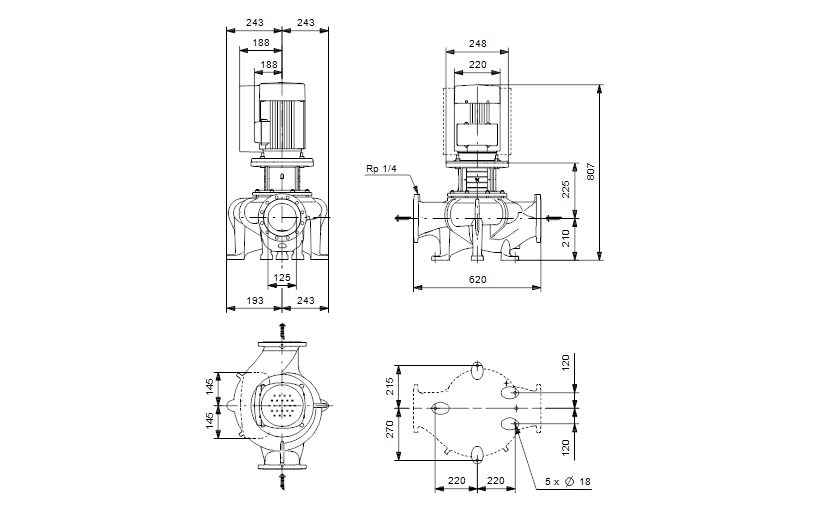 Grundfos TPE 125-100/4