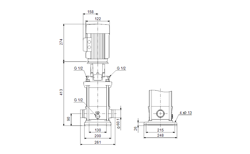 Grundfos CRNE 20-1 A-P-A-E-HQQE 3x380-500 60 HZ