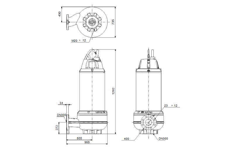 Grundfos SE1.160.300.180.6.52E.H.N.51D