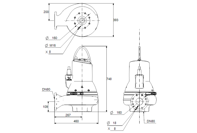 Grundfos SLV.80.80.40.EX.4.51D