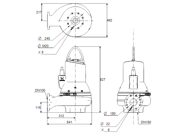 Grundfos SL1.100.100.75.EX.4.51D.B