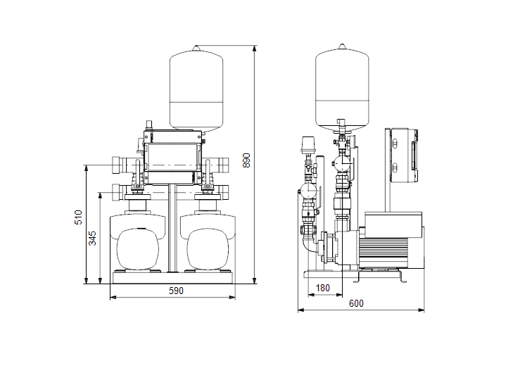 Grundfos HYDRO MULTI-E 2 CME 3-5