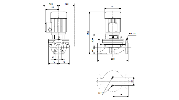 Grundfos TP 40-60/2 B A-F-Z-BUBE