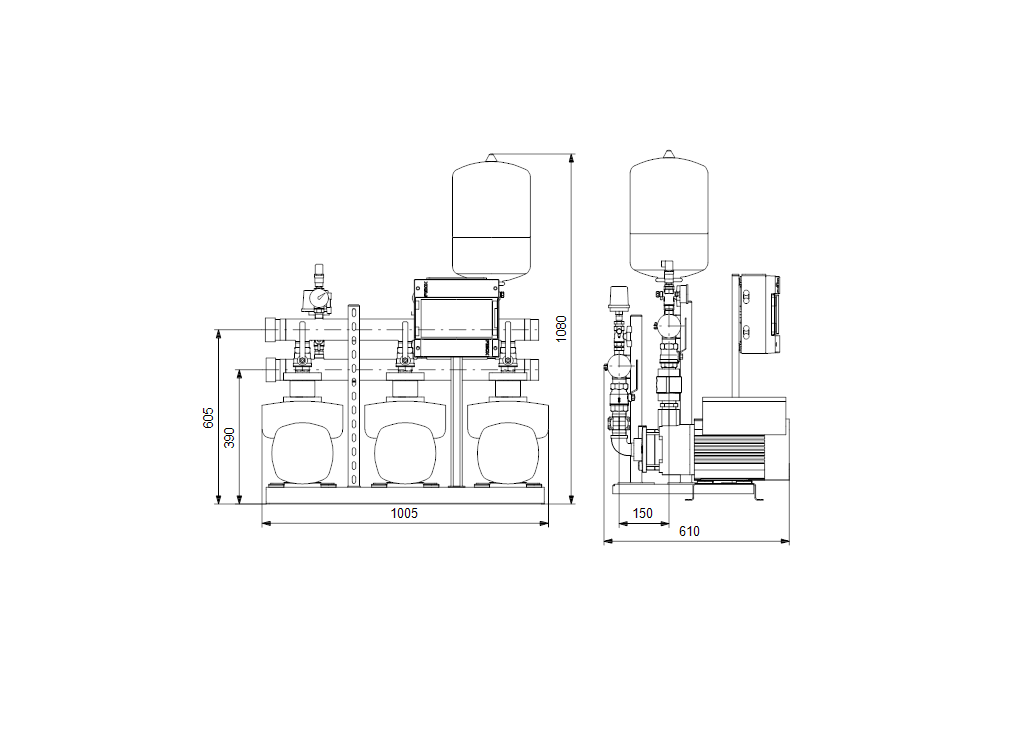 Grundfos HYDRO MULTI-E 3 CME 5-4