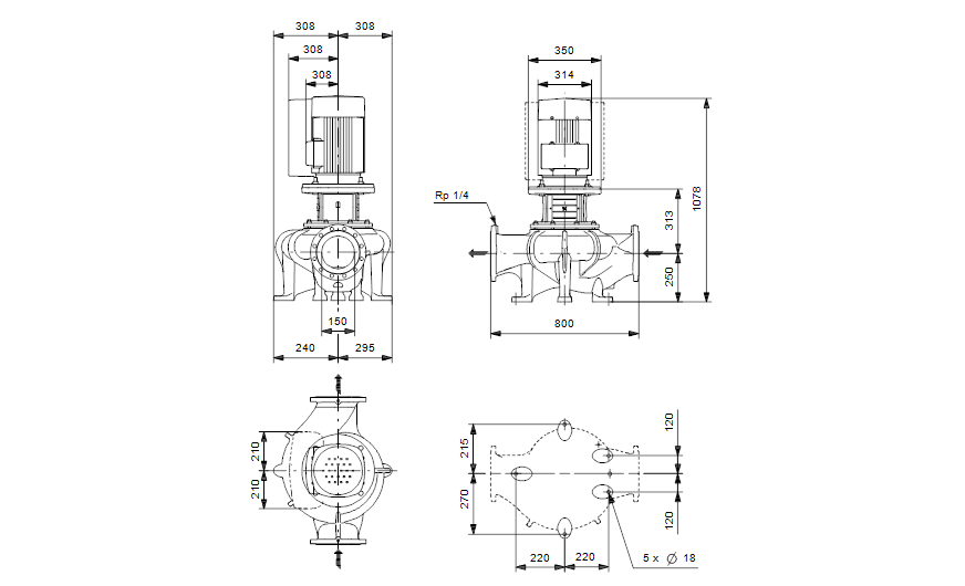 Grundfos TPE 150-150/4