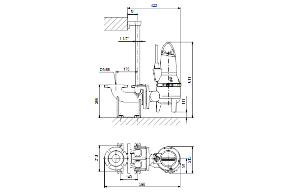 Grundfos SLV.65.65.11.EX.2.50B