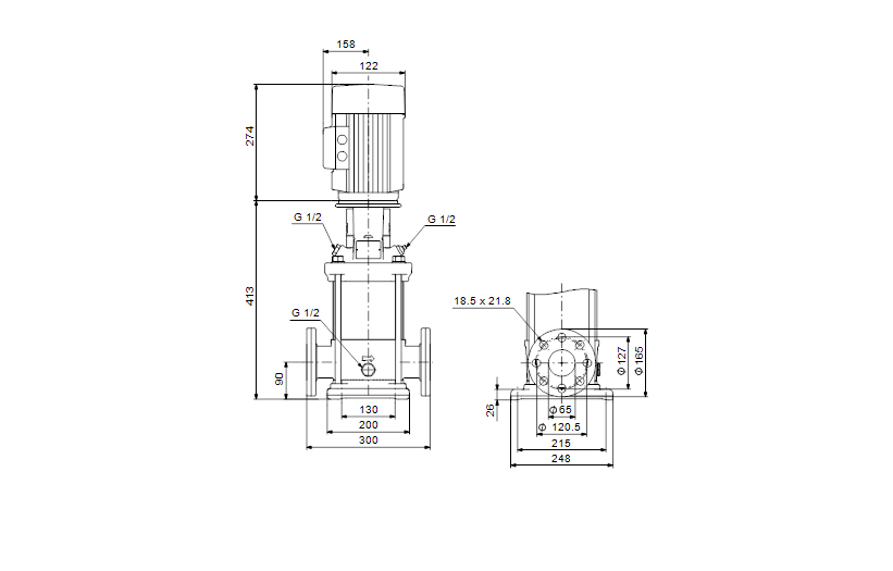 Grundfos CRNE 15-1 A-FGJ-A-E-HQQE 3x380-500 60 HZ