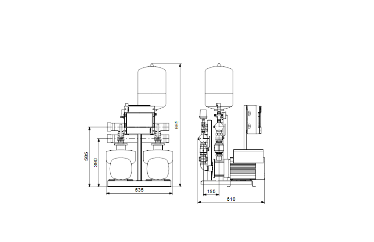 Grundfos HYDRO MULTI-E 2 CME 5-6