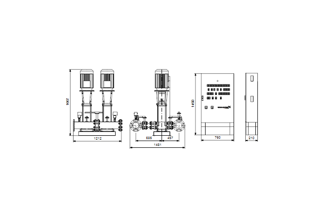 Grundfos Hydro MX S001 2CR90-4