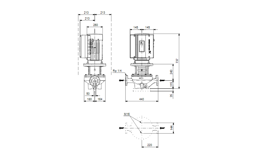 Grundfos TPE 80-250/2 A-F-A-BAQE 3x400 В, 2900 об/мин