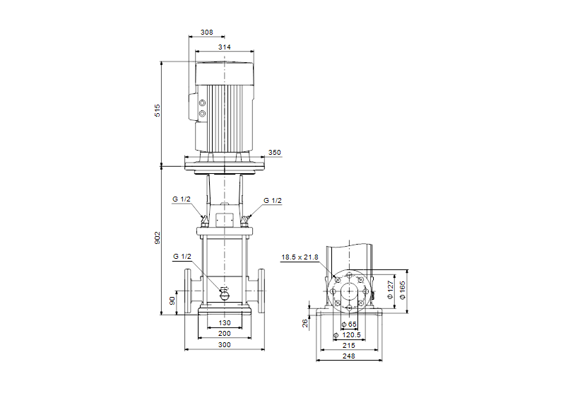 Grundfos CRNE 20-10 A-FGJ-A-E-HQQE 3x400 60 HZ