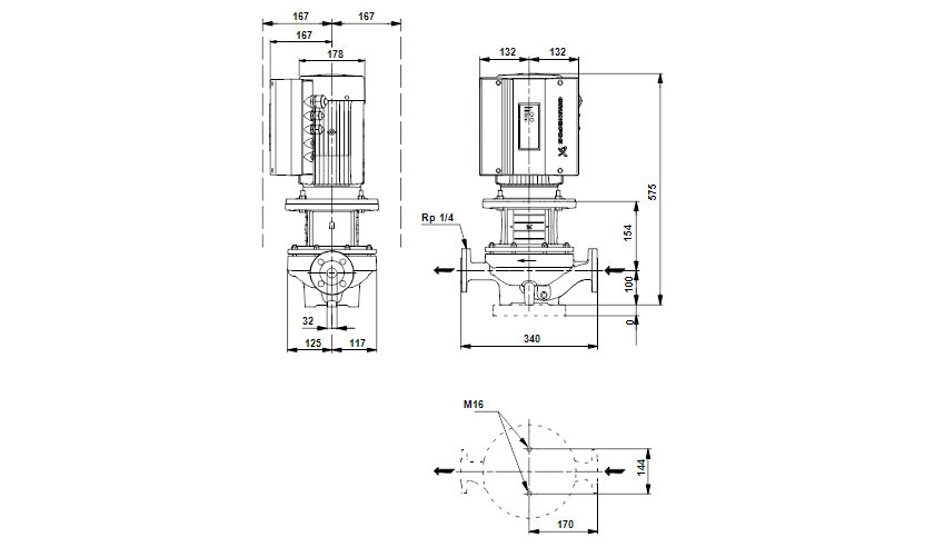 Grundfos TPE 32-200/2