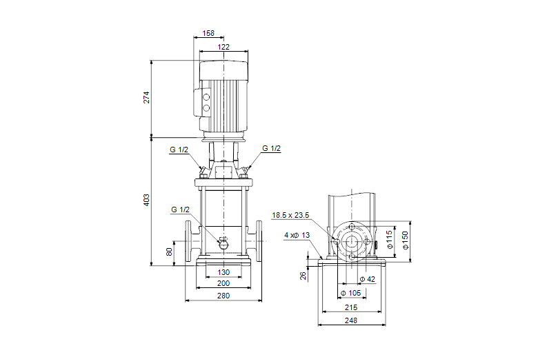 Grundfos CRNE 10-3 N-FGJ-A-E-HQQE 3x380-500 60 HZ