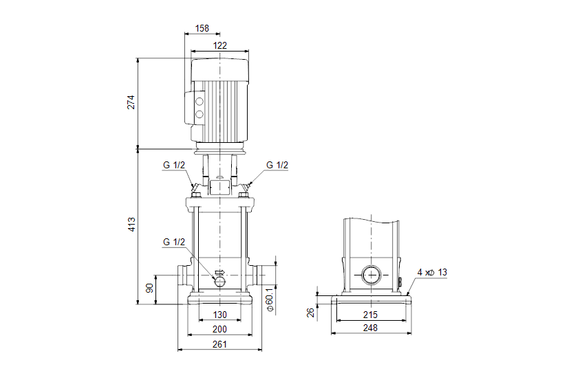 Grundfos CRNE 15-1 N-P-A-E-HQQE 3x380-500 60 HZ