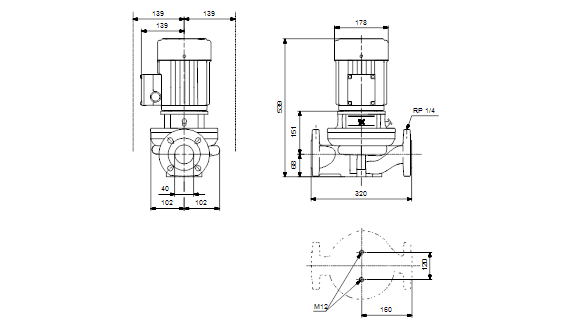 Grundfos TP 40-270/2 B A-F-Z-BUBE