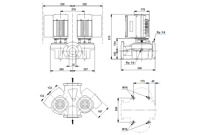 Grundfos TPED 32-320/2-S A-F-A-GQQE